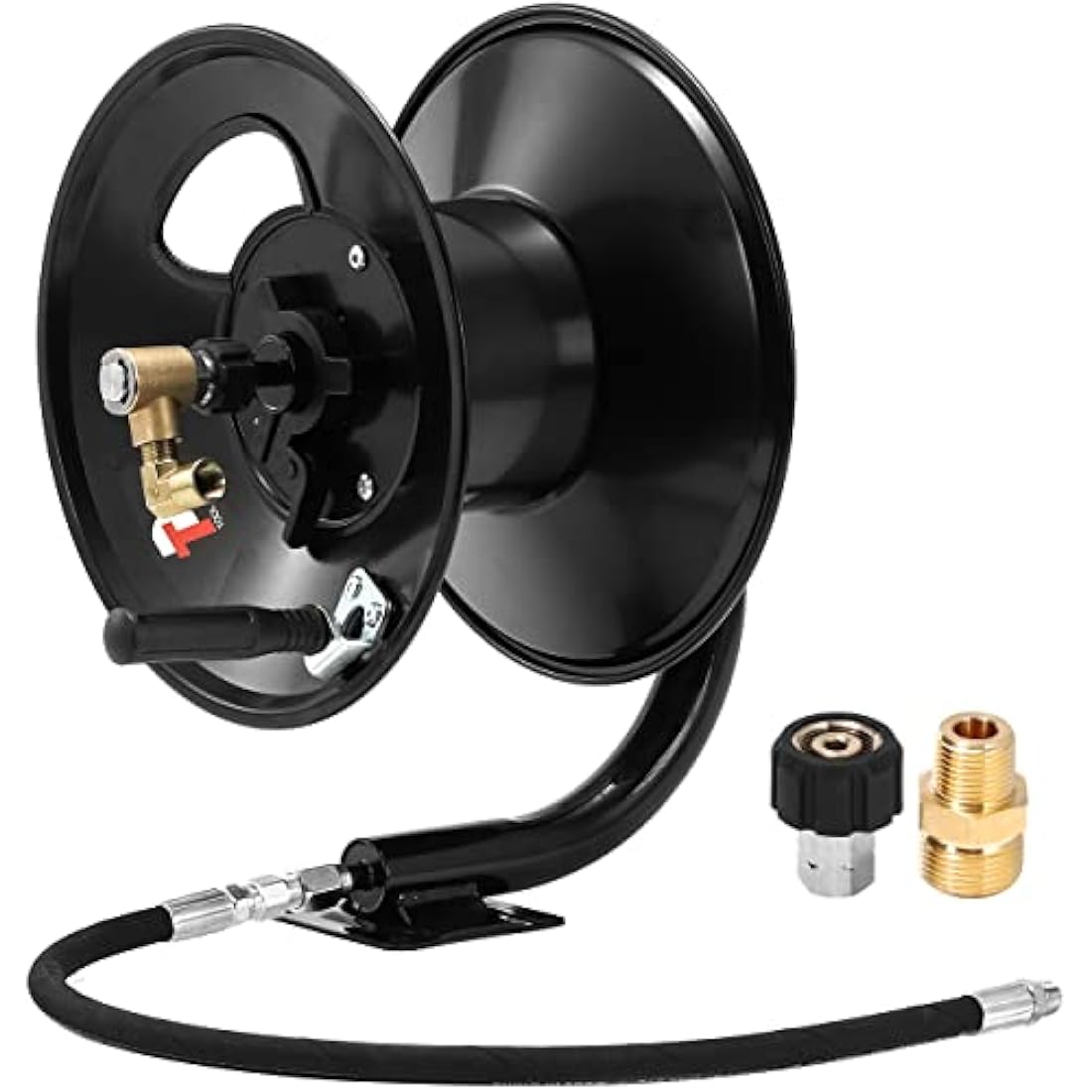 Tool Daily Pressure Washer Hose Reel, Heavy Duty Steel 30M Hose Reel for Pressure Washer
