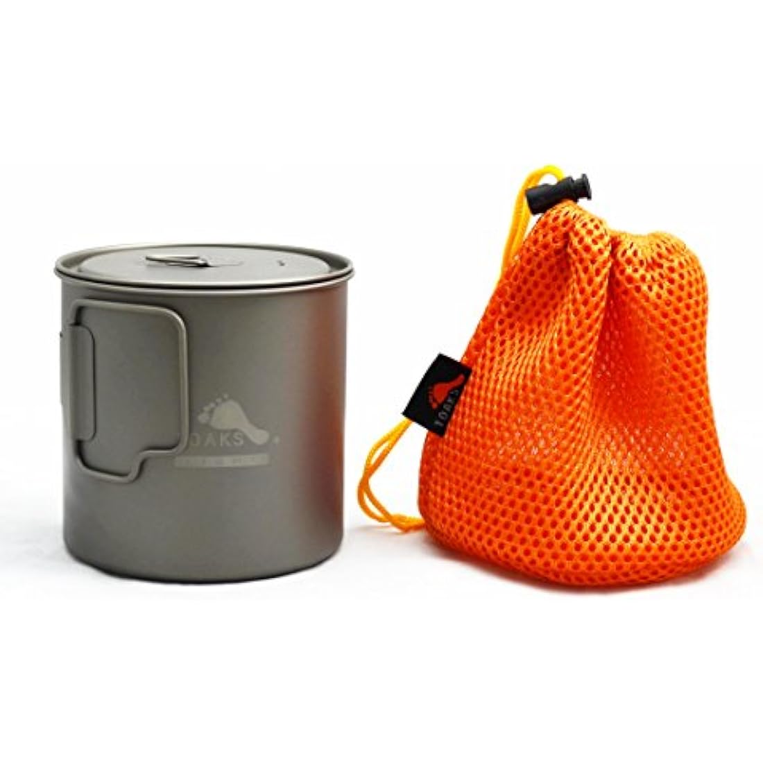 TOAKS Titanium Camping Pot Cup(375ml, 450ml, 550ml, 650ml, 750ml, 800ml, 900ml) … (650ml[POT-650-L])