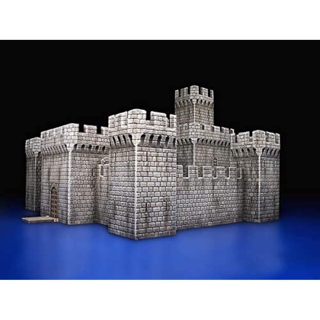 Miniart 1:72 Scale Medieval Castle Plastic Model Kit, Gray