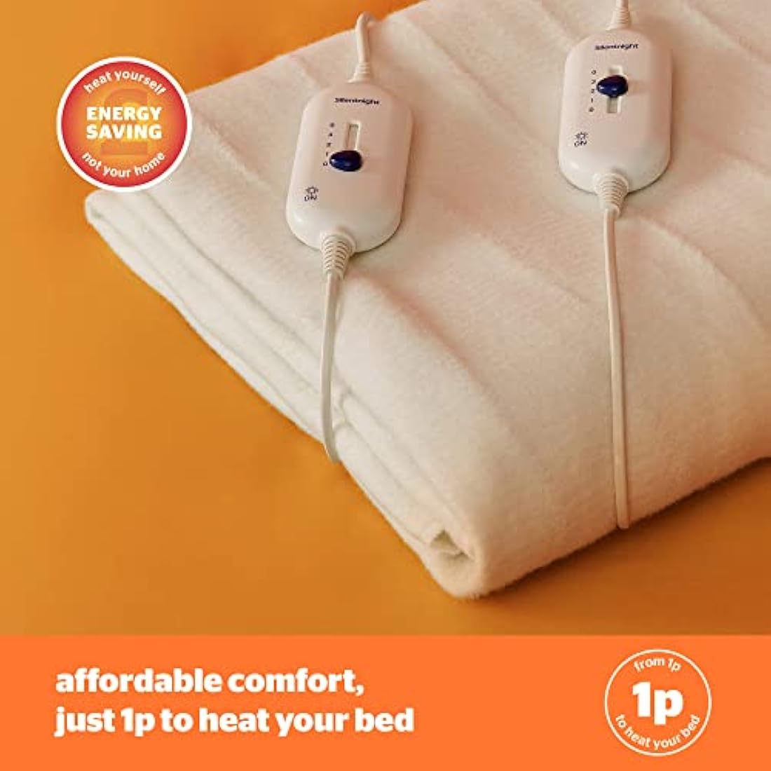 Silentnight Dual Control Electric Blanket King Size - Heated Electric Underblanket Bed Warmer Sheet with 3 Heat Settings, Easy Fit Straps and Split Controls - King Size 160x150cm (63"x59")