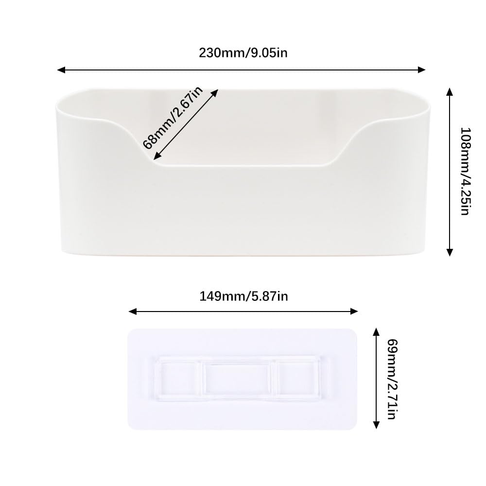 3 Kitchen Cupboard Door Storage Boxes, Self-adhesive Cabinet Door Organiser