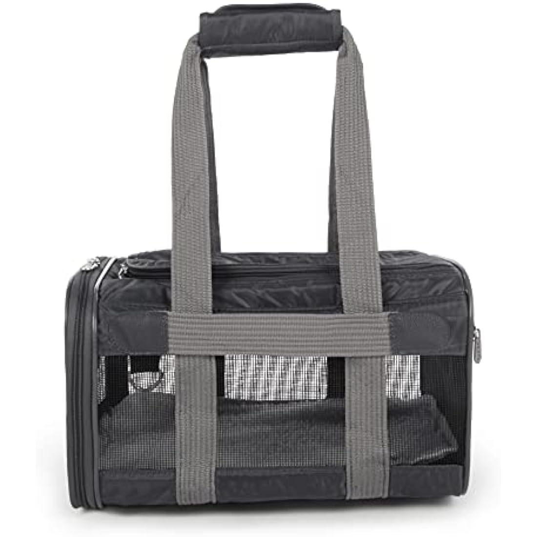 Sherpa Genuine Deluxe Pet Carrier - Airline Approved and Guaranteed on Board - Charcoal Grey, Small
