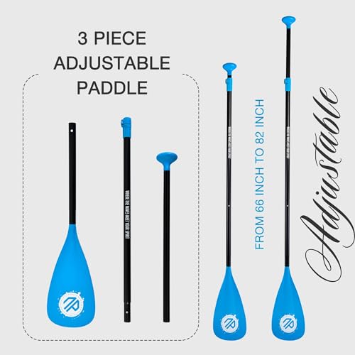 Niphean Sup Paddle Board Paddle, 3&6-Piece Detachable Floating Paddle Board Oar, Adjustable Kayak Paddle, Durable Paddle Board Accessories