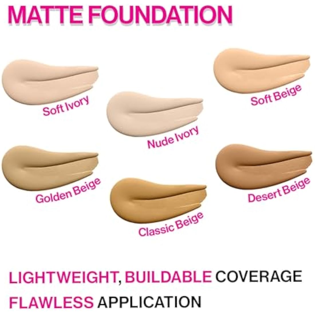 Wet n Wild, Photo Focus Foundation Matte, High-coverage Foundation with Light-adjusting Complex for a White Cast-free Effect and a Camera-ready Makeup, Matte Finish, Vegan, Desert Beige