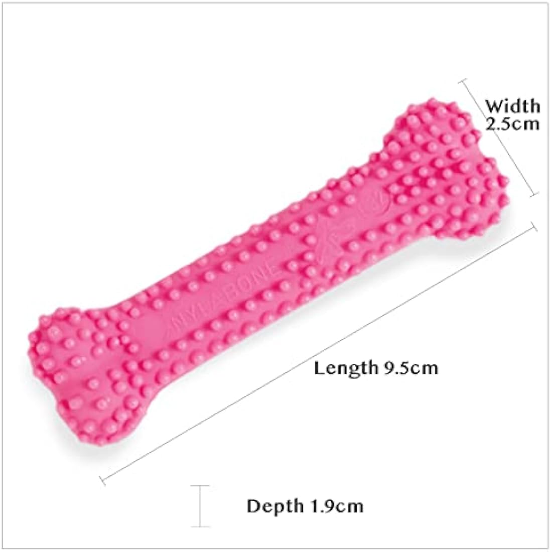 Nylabone Gentle Puppy Teething Dental Chew Toy Bone with Nubs & Ridges, Chicken Flavour, Pink, XS, for Puppies Up to 7 kg