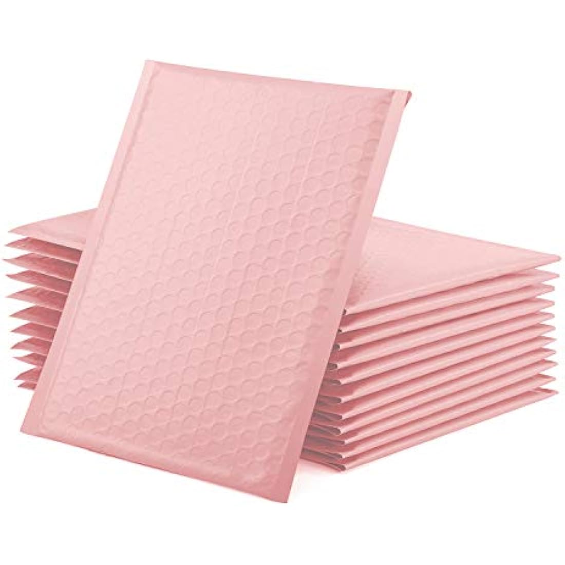 Switory 25Pcs Bubble Mailers, 21.6x28cm Padded Envelopes Bubble Lined Wrap Polymailer Bags for Shipping Packaging Mailing Self Seal, Pale Pink