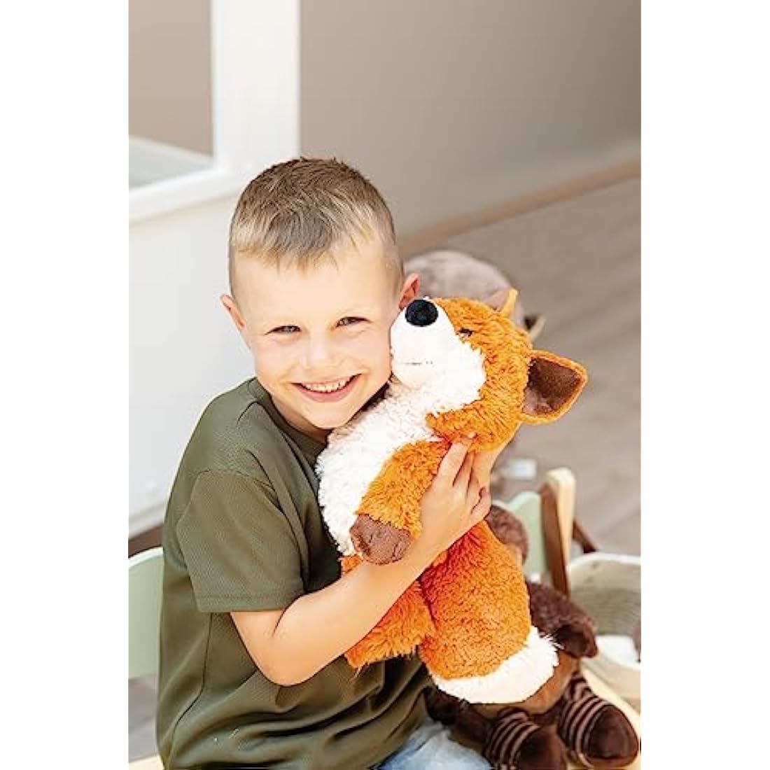 Nici 49151 Cuddly Fox Fridalie 25cm Dangling-Sustainable Made Plush, Cute Soft Toy to Cuddle and Play with, for Children & Adults, Gift idea, Orange, Orange, 25 cm