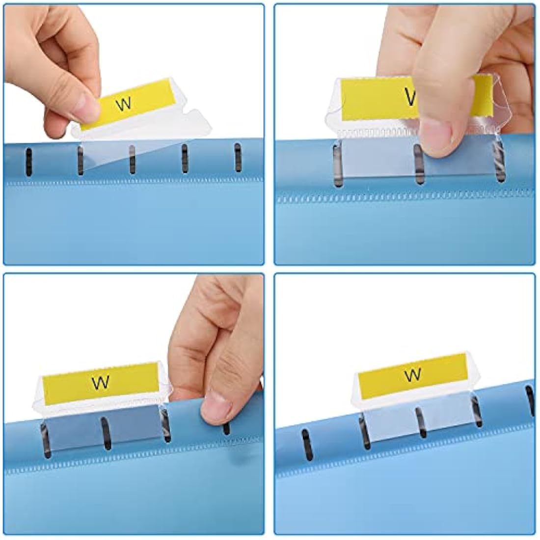 Suspension Files, MerryNine 15PCS Polypropylene Filing Cabinet Suspension Files with Tabs and Card Inserts for School Home Work Office Organization **Check Size Before Ordering ** (Bule, Foolscap)