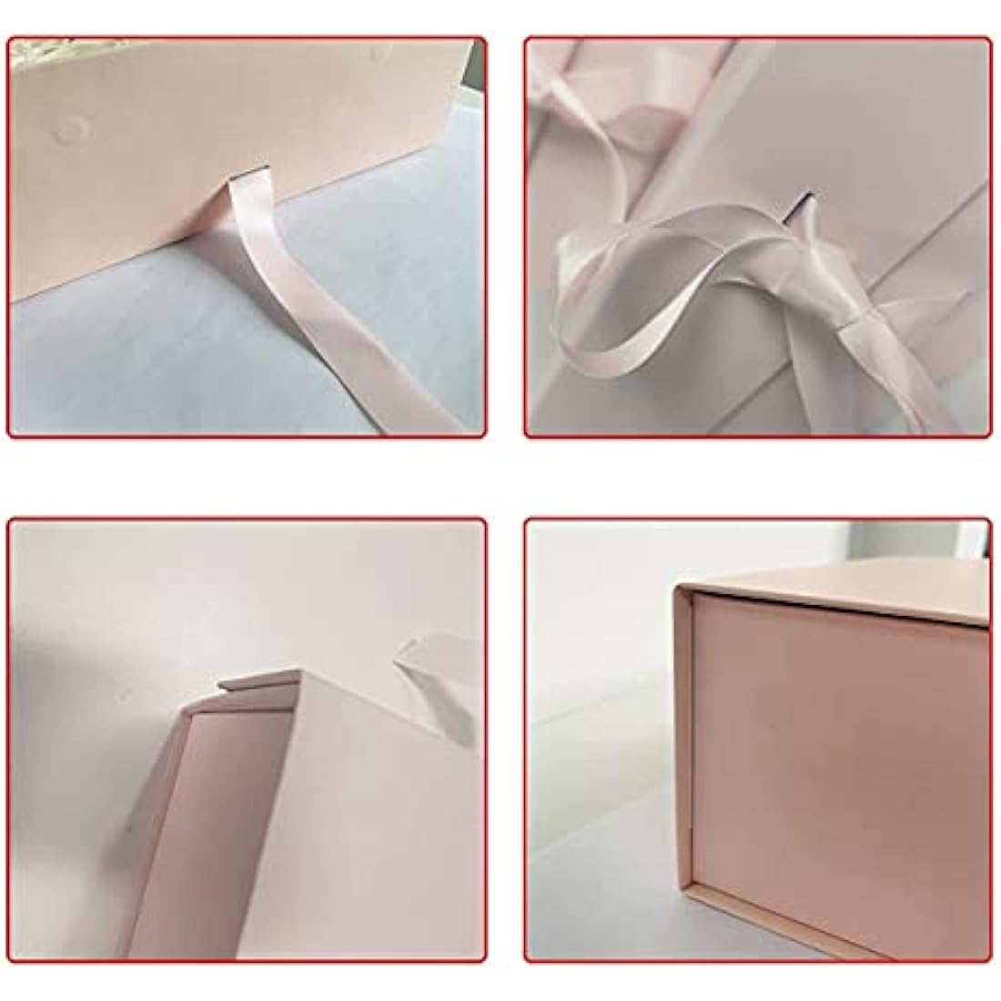 Pink Gift Box 33x26x11cm, Gift Box Large with Magnetic Lids and Silk Ribbon Specially Designed for Presents Birthdays, Holidays, Anniversaries Gift Packaging