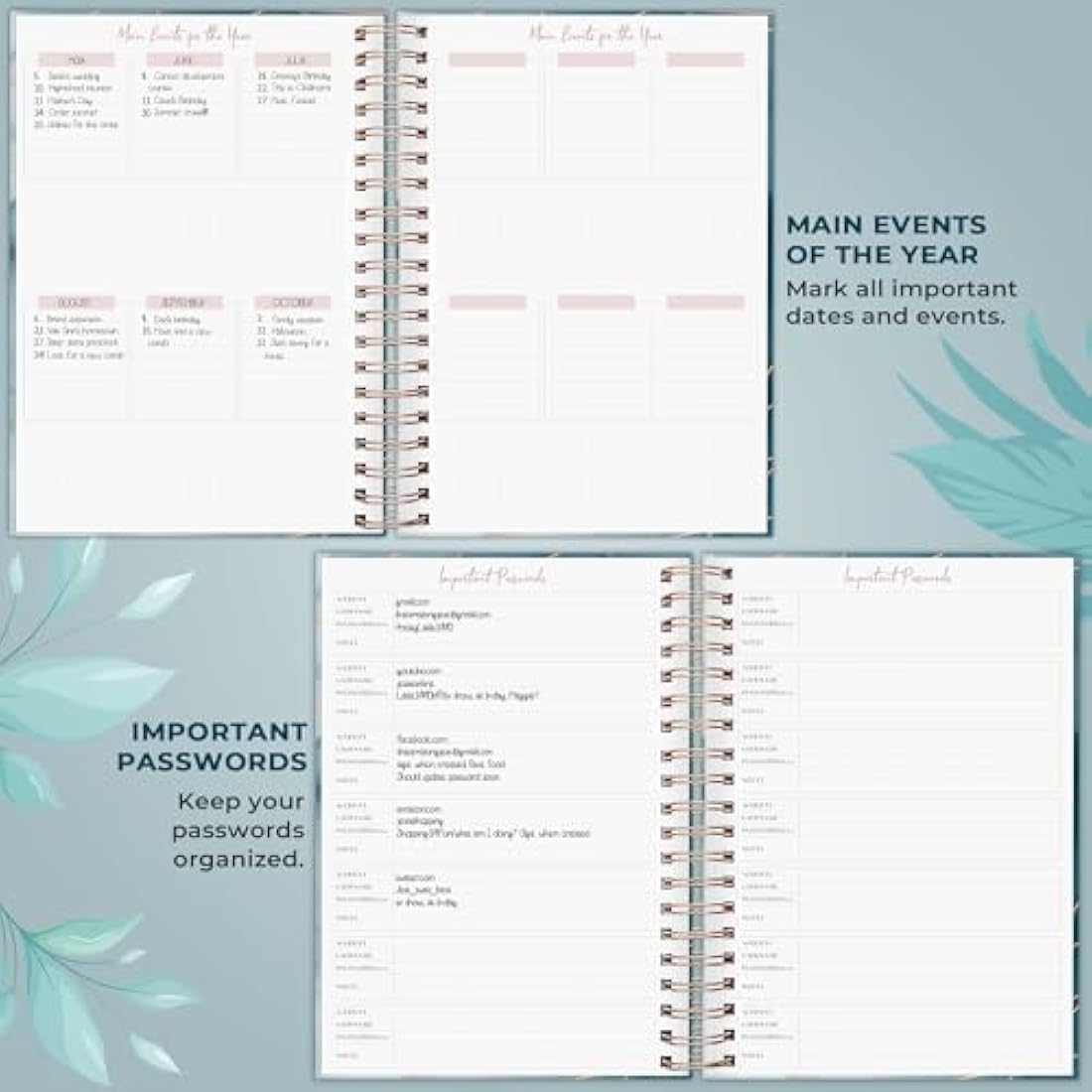 PLANBERRY Large Hourly Schedule Planner Premium – Undated Hourly Schedule & Budget Organizer for Time Management – Productivity Journal with Habit Tracker – 20 x 27cm Hardcover (Ocean Depths)