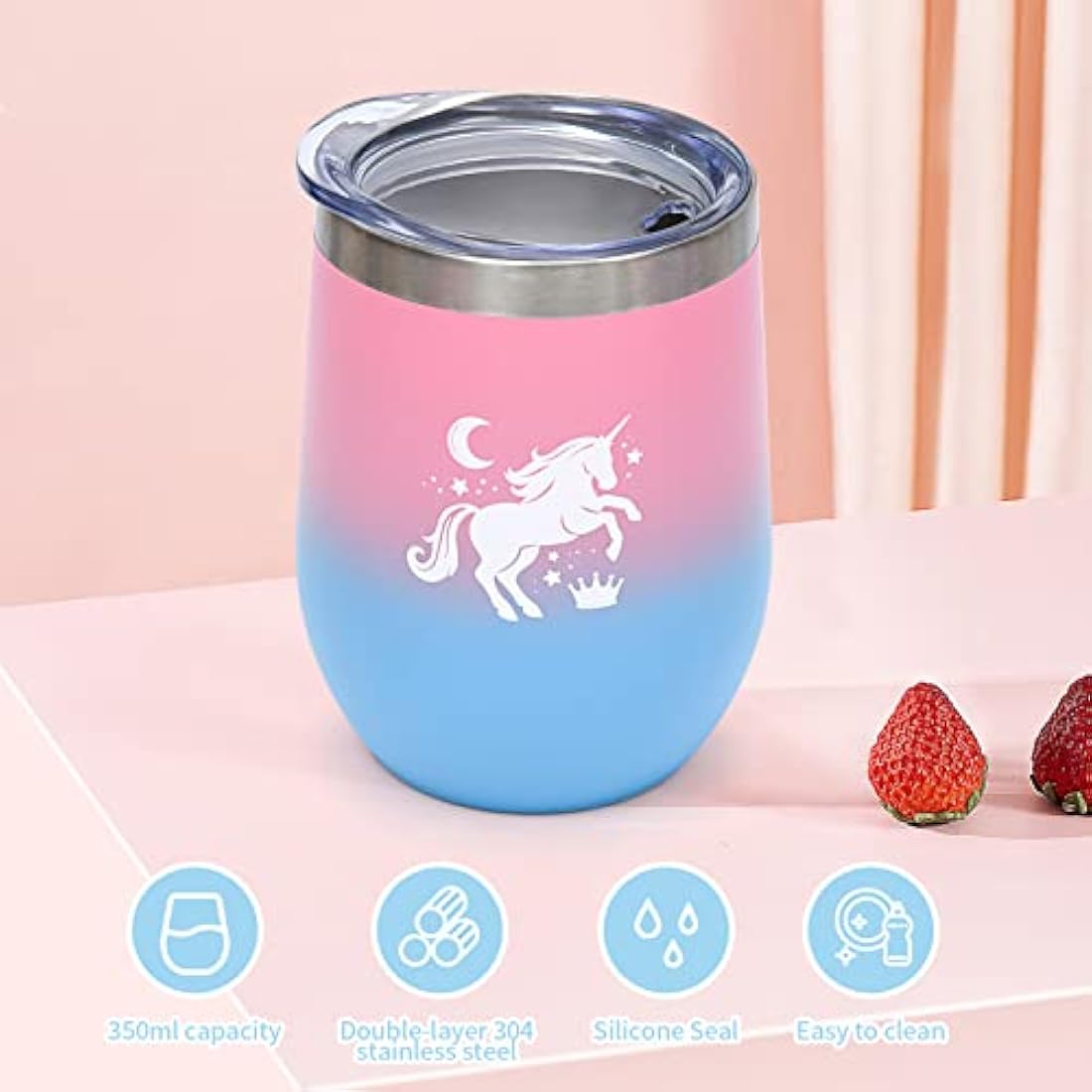 Latocos Unicorn Gifts for Girls Age 4 5 6 7 8 with Light Up Star Throw Pillow Plush Diary with Locks Pen Eye Mask Headband Water Bottle Bracelet Unicorn Toys Kids Birthday Christmas Stocking Fillers