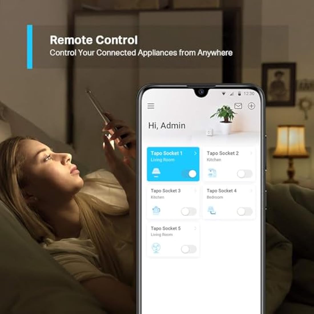 Tapo P100 (4-Pack) Smart Plug, Wi-Fi Plug, App Remote Control, Alexa Plug, Voice Control with Alexa & Google, Away Mode, Scheduling & Timer, Device Sharing, Easy Set Up, Multiple Safety Guarantees