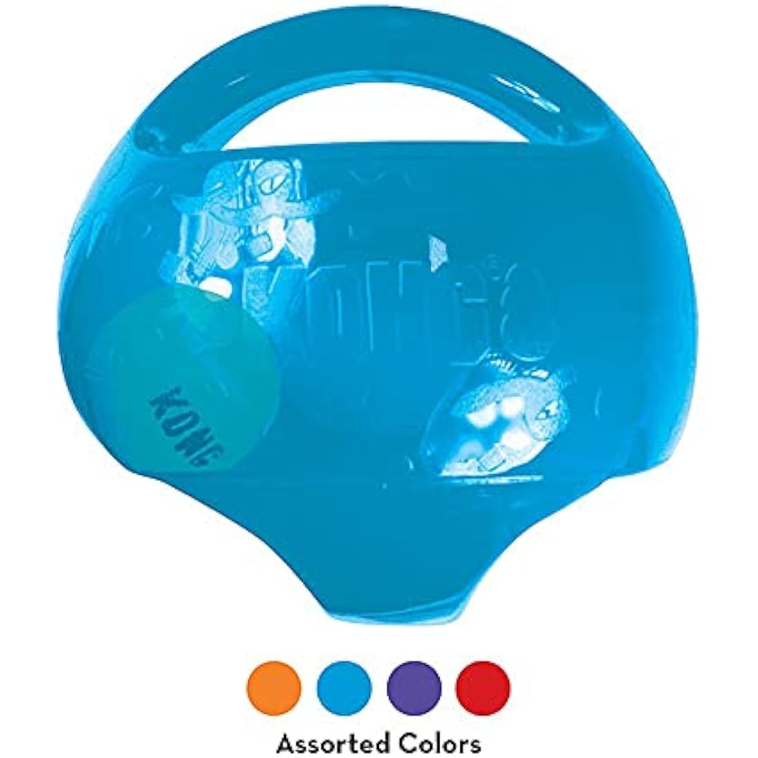 KONG - Jumbler Ball - Interactive Fetch Dog Toy with Tennis Ball (Assorted Colours) - For Large/Extra Large Dogs