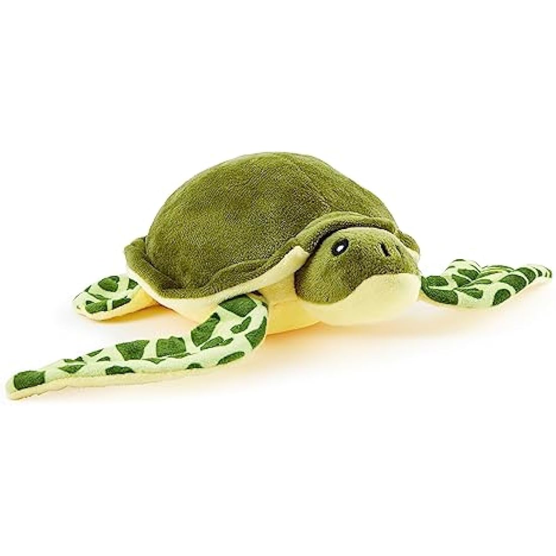 Zappi Co 100% Recycled Plush Green Sea Turtle Toy (30cm Width) Stuffed Soft Cuddly Eco Friendly animals Collection For New Born Child First kid