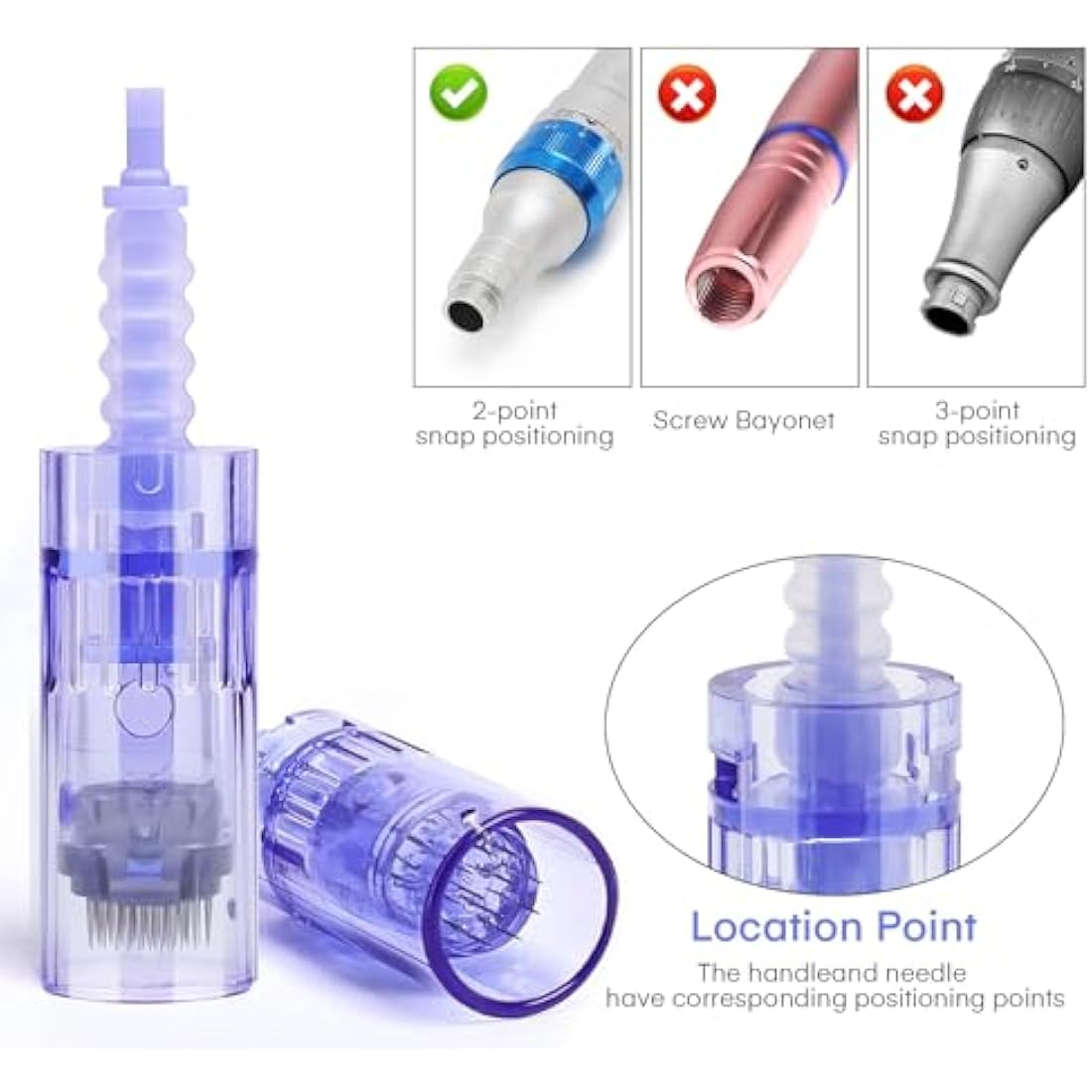 20 Pieces 36 pin Needle Cartridge for Dr.pen A6, Mysweety Microneedles for Electric Derma Microneedle Stamp Pen