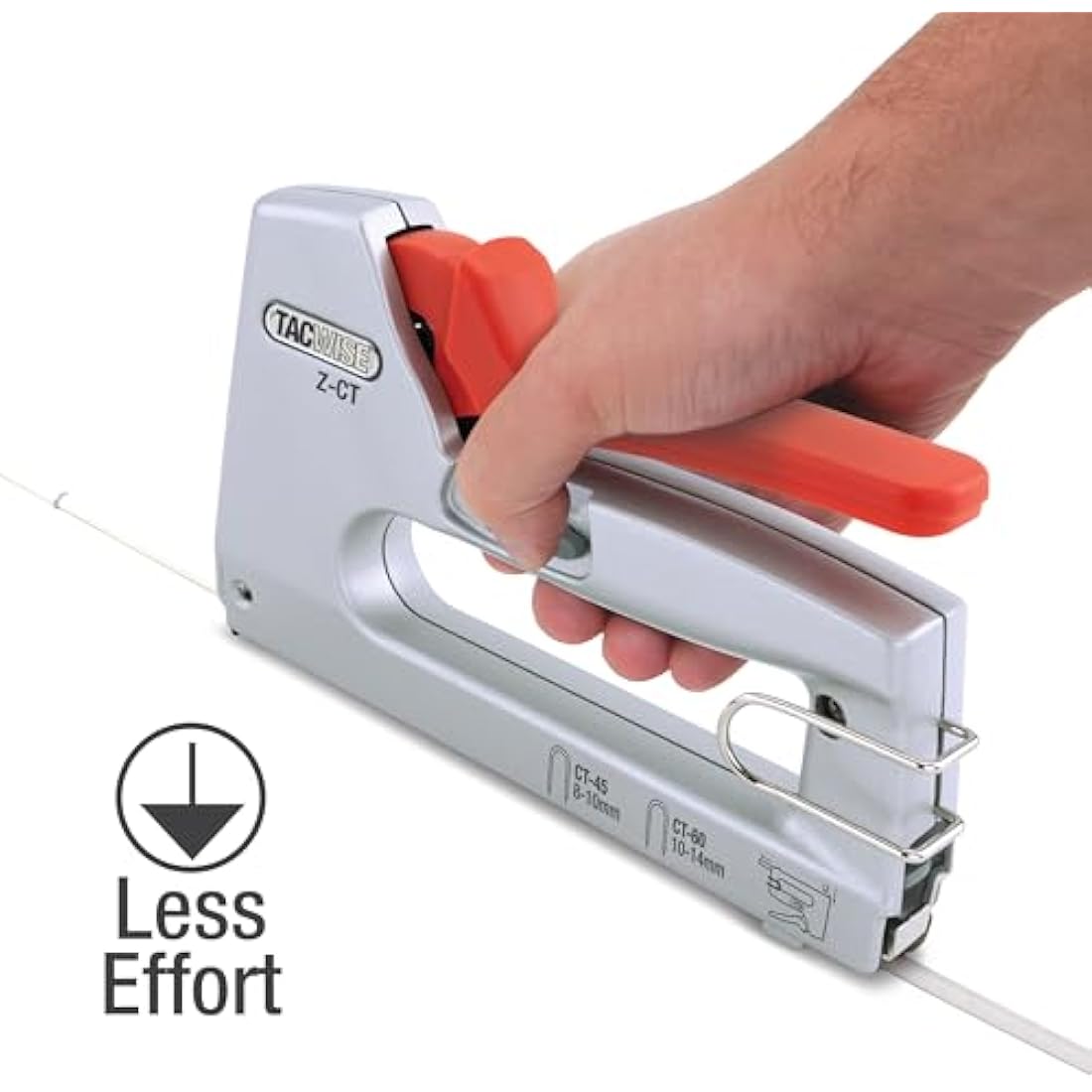 Tacwise 1763 Z-CT Heavy Duty Duo Metal Cable Tacker with 4000 Staples, Uses CT-45 and CT-60 Staples