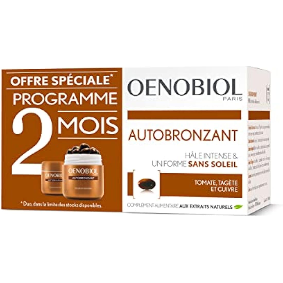 Oenobiol Self-Tanning Luminous Uniform Colour Without Sun – Set of 2 Boxes