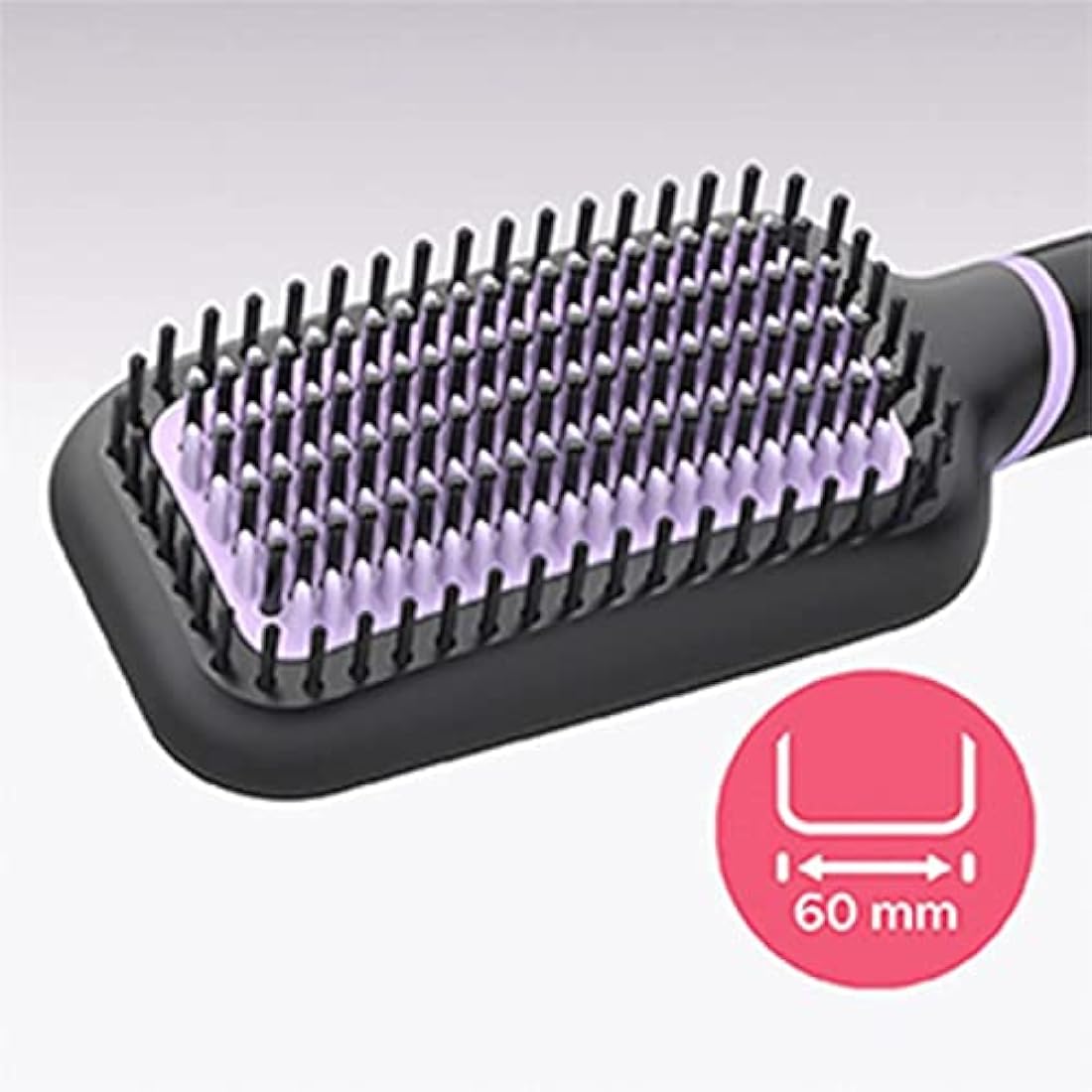 Philips StyleCare Essential straightening brush - including tourmaline ceramic coating for shiny, straight hair (model BHH880/00)/cable length 1.8 m