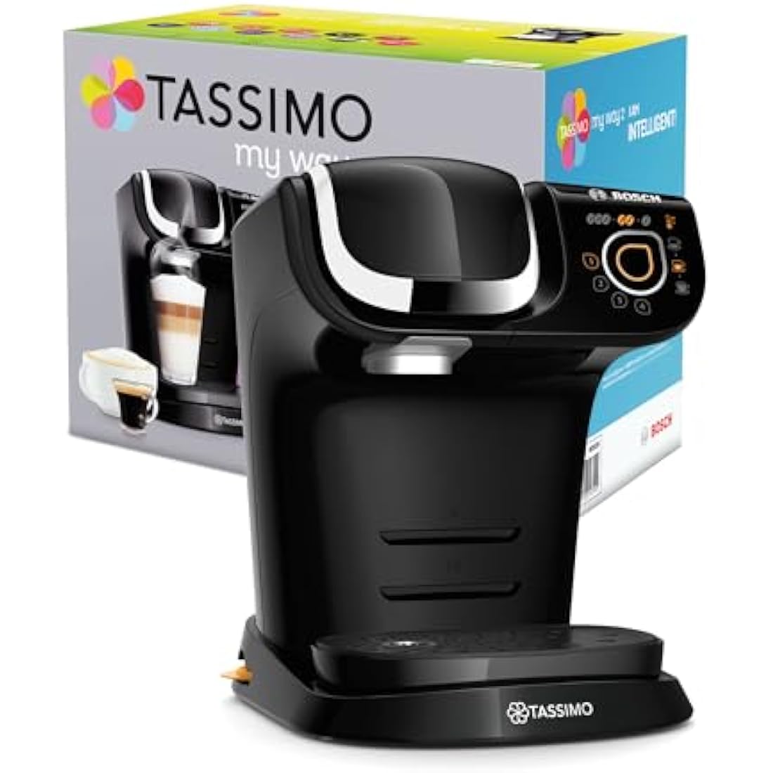 TASSIMO Bosch My Way 2 TAS6502GB Coffee Machine, 1500 Watt, 1.3 Litre - Black