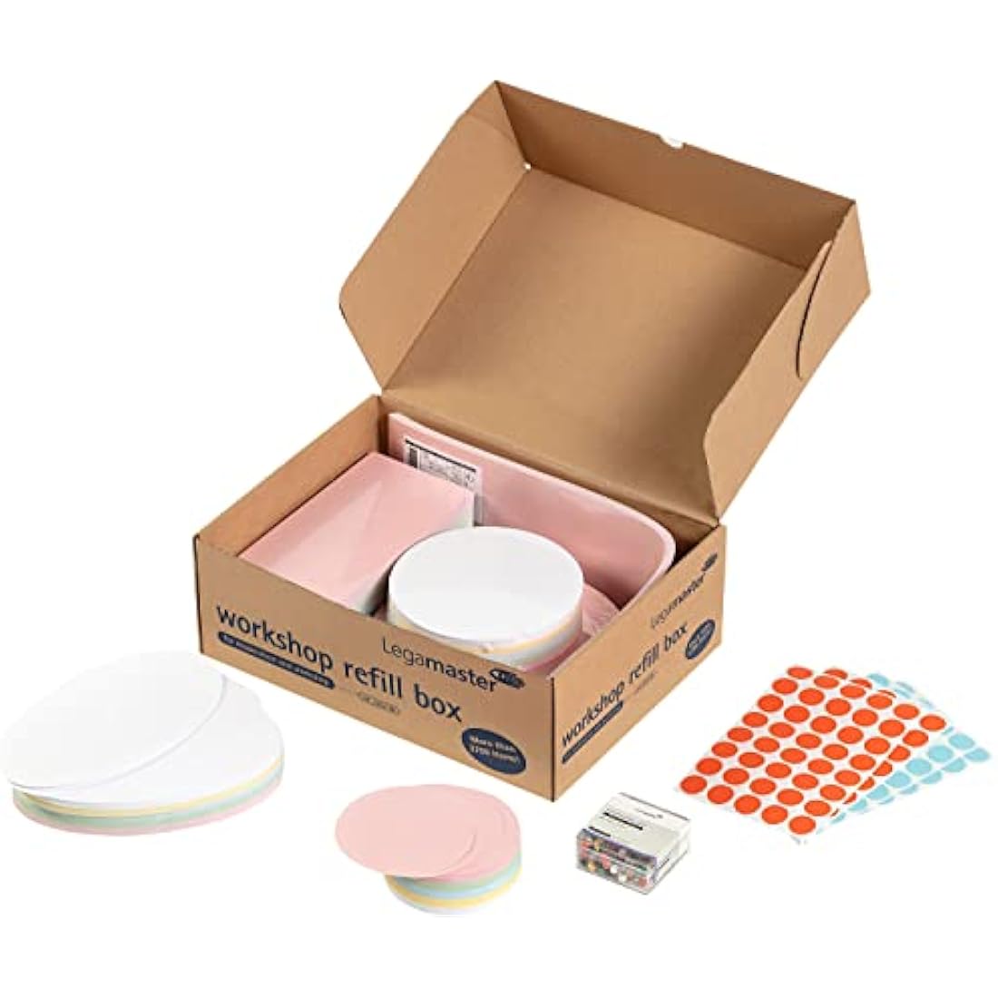 Legamaster workshop refill box - 2700 pieces ideal for facilitating all kind of workshop for trainers, coaches, facilitators, teacher