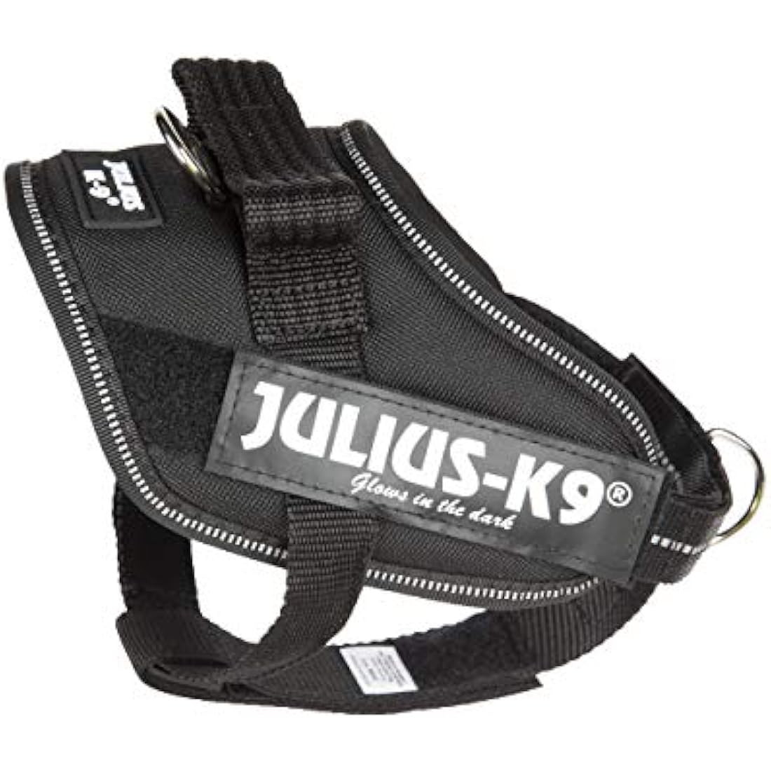 Julius-K9 IDC Powerharness, Dog Harness with Front Control Y-Belt, Black, Size: XS/Mini-Mini
