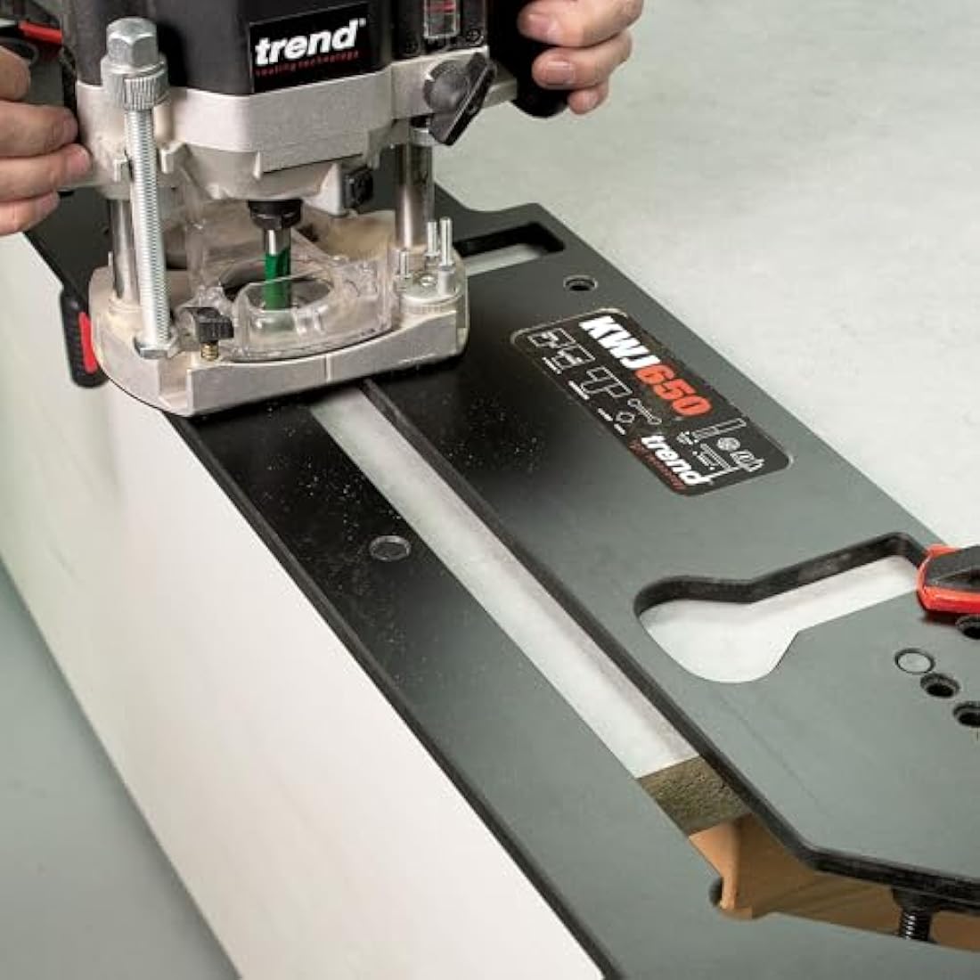 Trend Kitchen Worktop Routing Jig with Peninsular Cut, For Worktops Up to 650mm, KWJ650