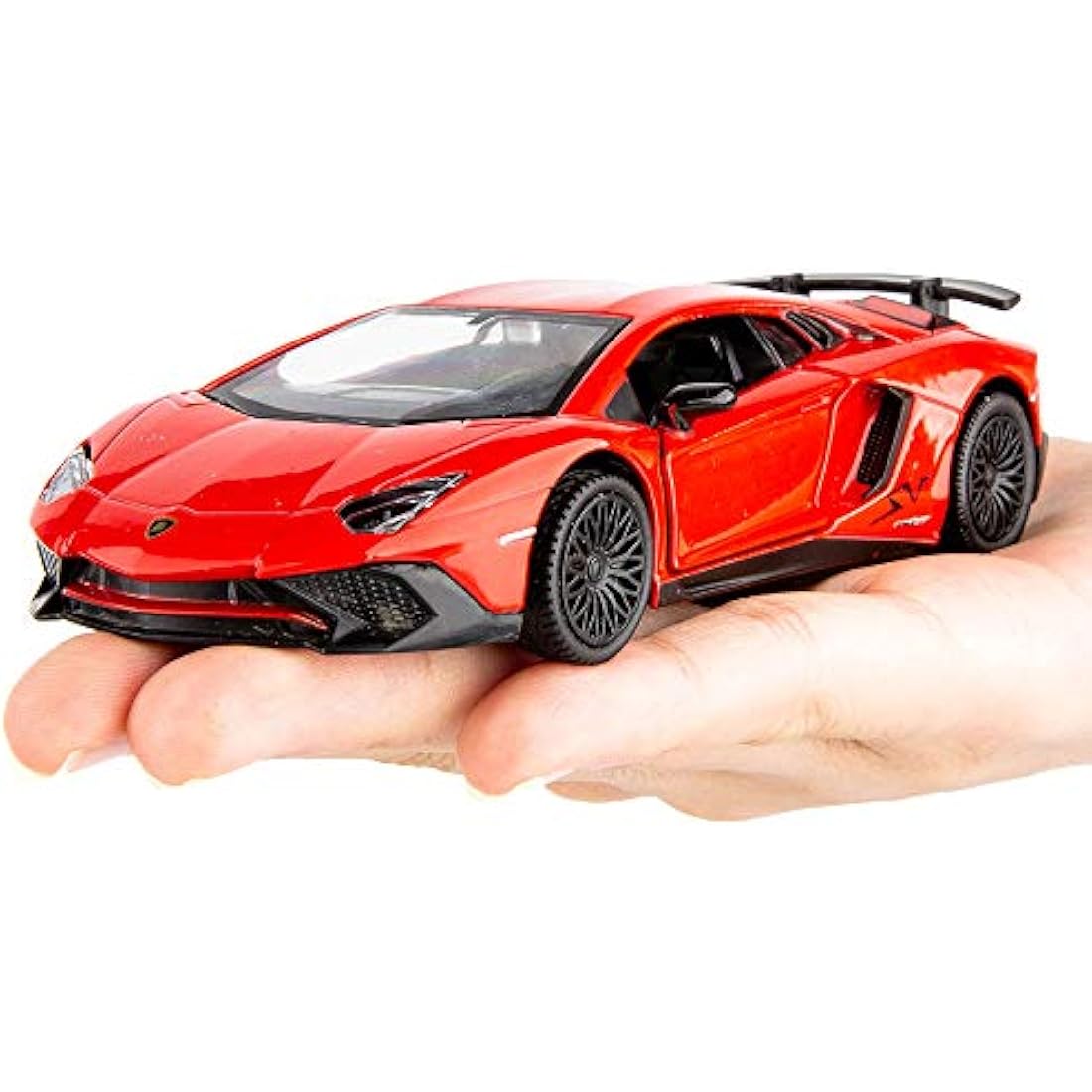 TGRCM-CZ 1/36 Scale Lamborghini Aventador LP770-4 Casting Car Model, Zinc Alloy Toy Pull Back Vehicles Toy Car for Toddlers Kids Boys Girls Gift (Red)