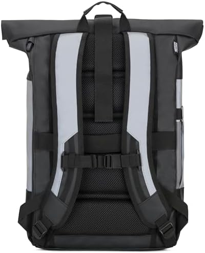 OAK25 Roll Top Backpack Women & Men - Commute L - Reflective Cycling Rucksack - Safety and Visibility - Outdoor Bike Bag with Laptop Compartment 24l
