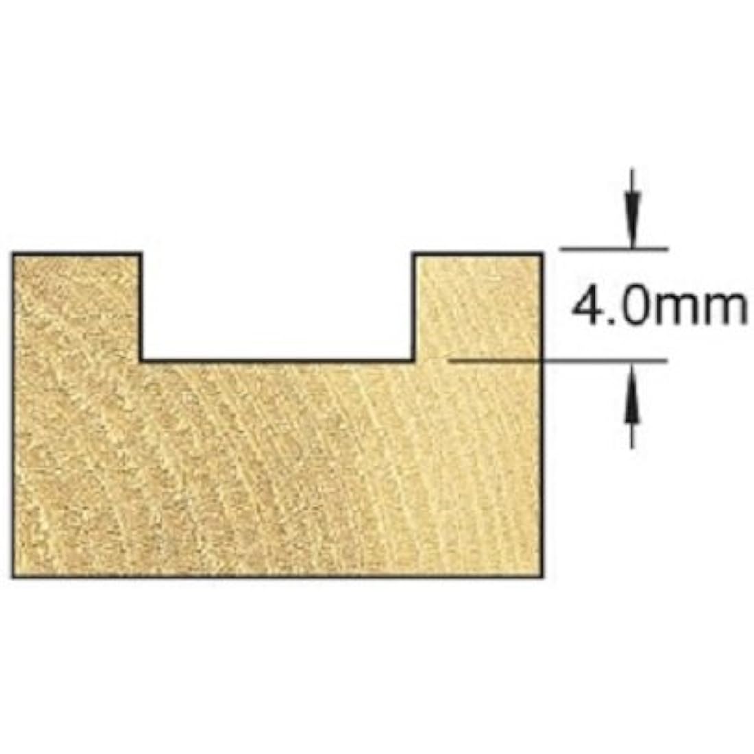 Trend CraftPro Two Flute Intumescent Recessing Router Cutter Bit, 1/4 Inch Shank, 24mm Cut Diameter & 10mm Cut Length, Tungsten Carbide Tipped, C209X1/4TC