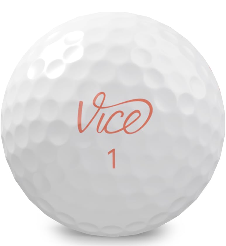 Vice Golf Pro Soft Hue Living Coral Golf Balls