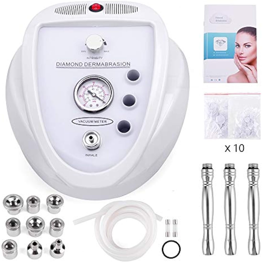 【Upgraded Version】 Microdermabrasion Machine Diamond Professional, Facial Care Salon Micro Dermabrasion Kit for Personal Home Use to Skin Rejuvenation, Tightening Beauty Machine