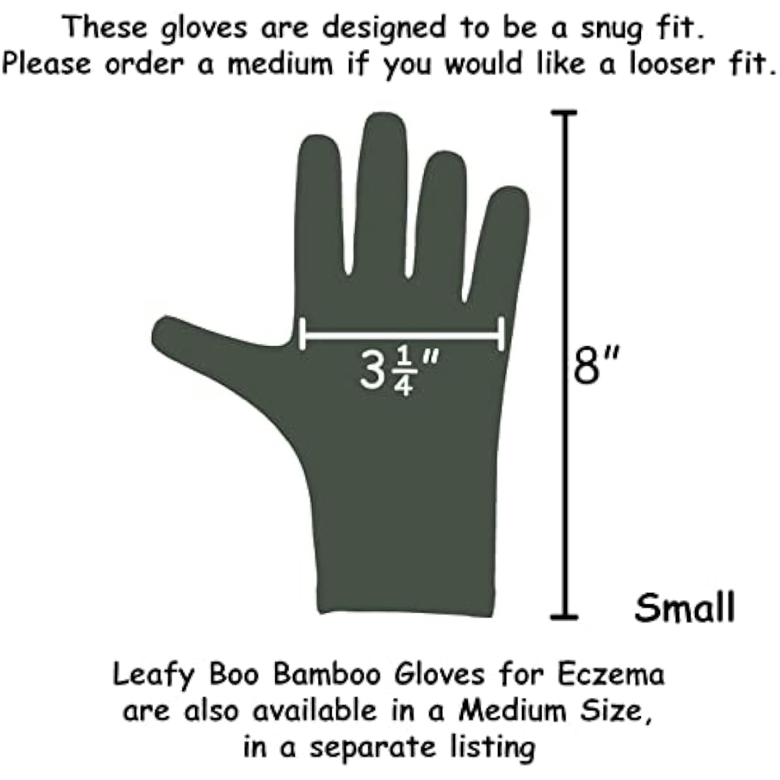 Bamboo Gloves for Eczema, Small, Women, Dry Hands, Overnight Moisturising Gloves, 3 Pairs