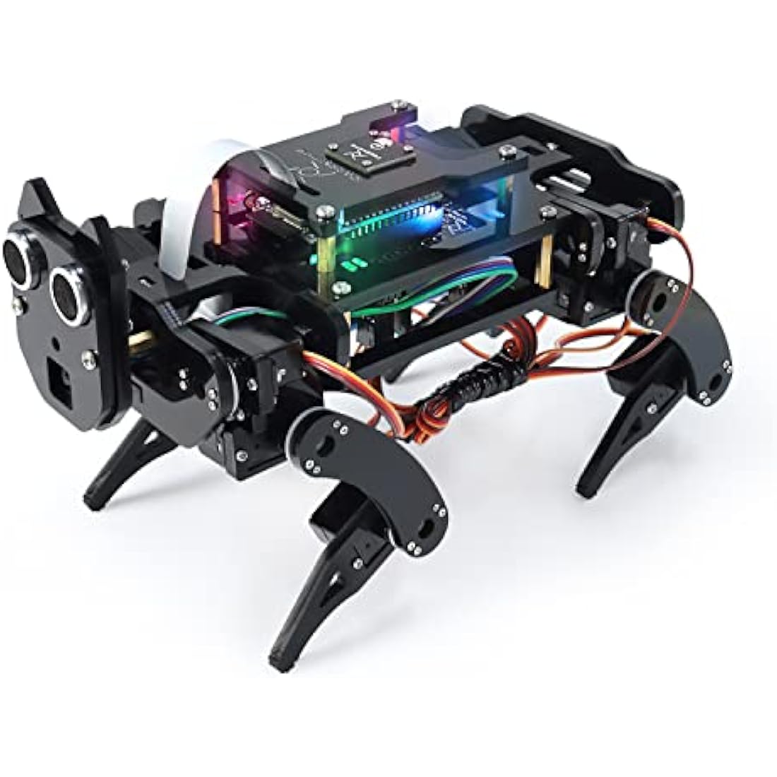Freenove Robot Dog Kit for ESP32-WROVER CAM (Included), Dual-core 32-bit 240 MHz Microcontroller, Walking, Camera, Touch Sensor, Ultrasonic Ranging, Buzzer, RGB LED, Servo, App