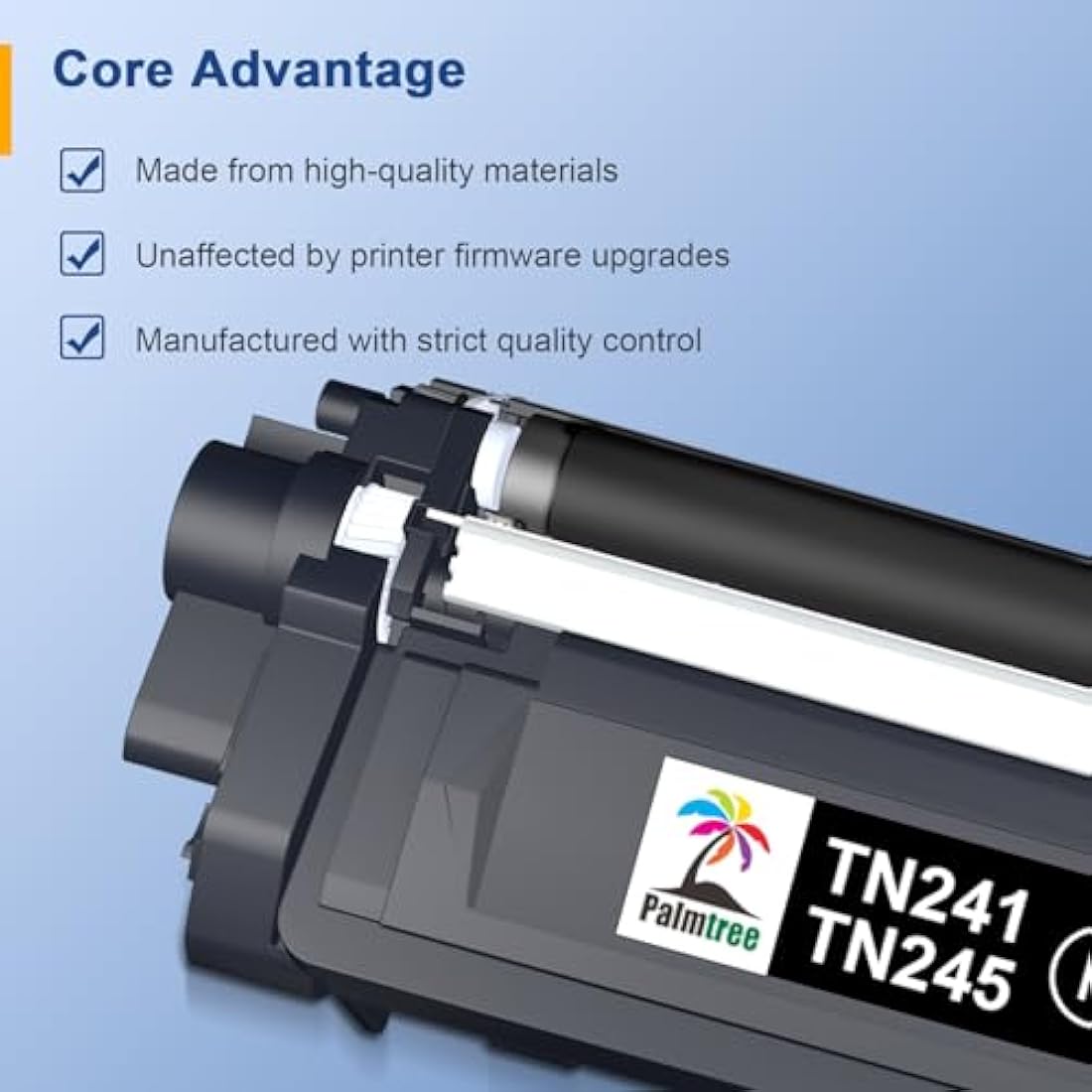 Palmtree TN241 TN245 Toner Replacement for Brother TN-241 TN-245 for Brother MFC 9332CDW Toner DCP 9022CDW MFC-9142CDN HL-3142CW DCP-9022CDW MFC-9332CDW DCP-9020CDW HL-3152CDW HL-3140CW (5-Pack)