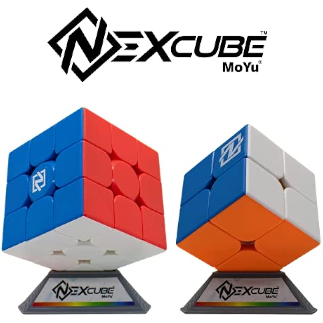 Nexcube 3x3 + 2x2 - The World-Record Holding Speed Cube! | Super Smooth 3x3 Speed Cube | Includes 2x2 Practice Cube | Brain Teaser Puzzles for Adults and Kids | Ages 8+