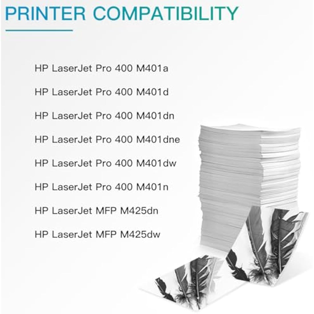 BeOne 2X 80X CF280X 80A CF280A Toner Cartridges Compatible for LaserJet Pro 400 M401a M401d M401dn M401dne M401dw M401n M425dn M425dw Printers (2 Black)