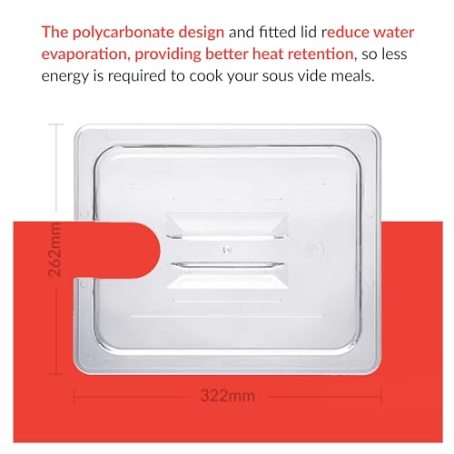 SousVideTools | Sous Vide Container | Water Tank | iVide Cooker Compatible | 11.6L