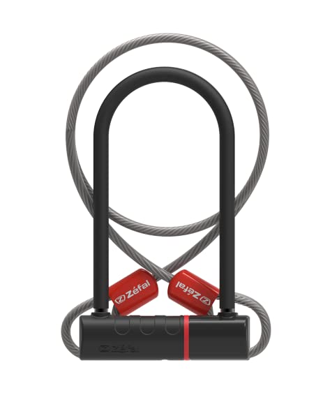 Zefal 4947B K-Traz U17 & Cable Extension U-Lock, Black, 115 x 230mm/120cm