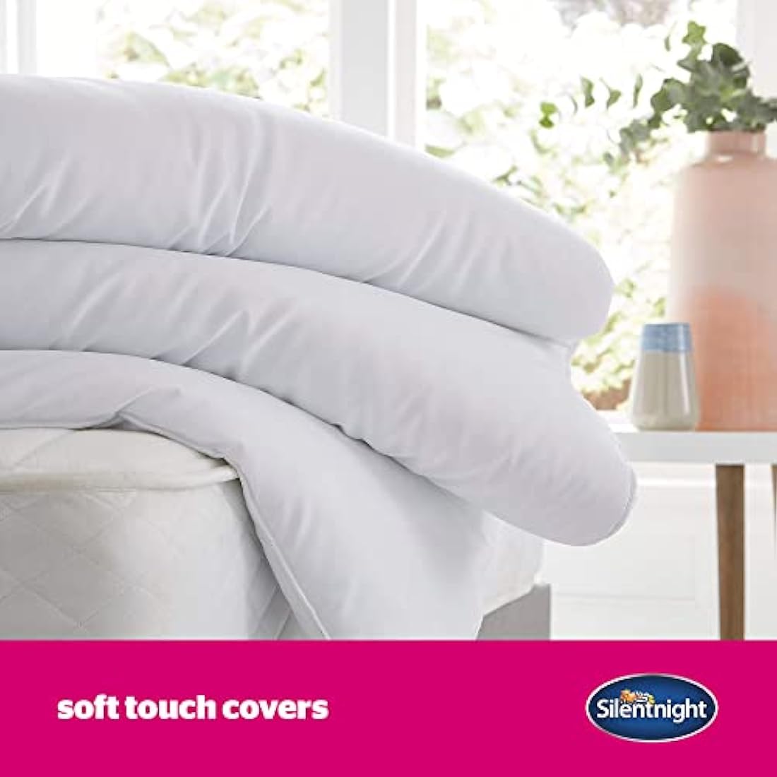 Silentnight Ultrabounce 10.5 Tog King Duvet – All Year Duvet Quilt Ideal for Summer and Winter – Hypoallergenic and Machine Washable – King Size, White