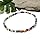 Multi-Colour Glass Seed Bead Anklet on Elastic, Colourful Handmade Design : Size M/L 10 inches, Beach Boho Summer Colours, Everyday Jewellery for Women