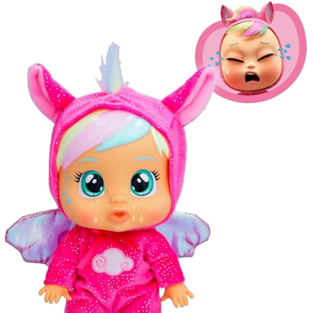Cry Babies Loving Care Fantasy Hannah | Baby doll that cries Real tears with Pyjamas & 3 Accessories - Toy and Gift for Boys and Girls