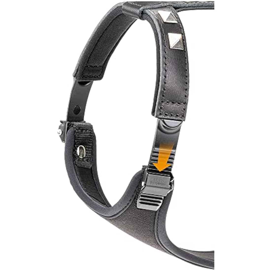 Ferplast Giotto Luxor Dog Harness, M, 40-50 cm/ 60-70 cm, Black