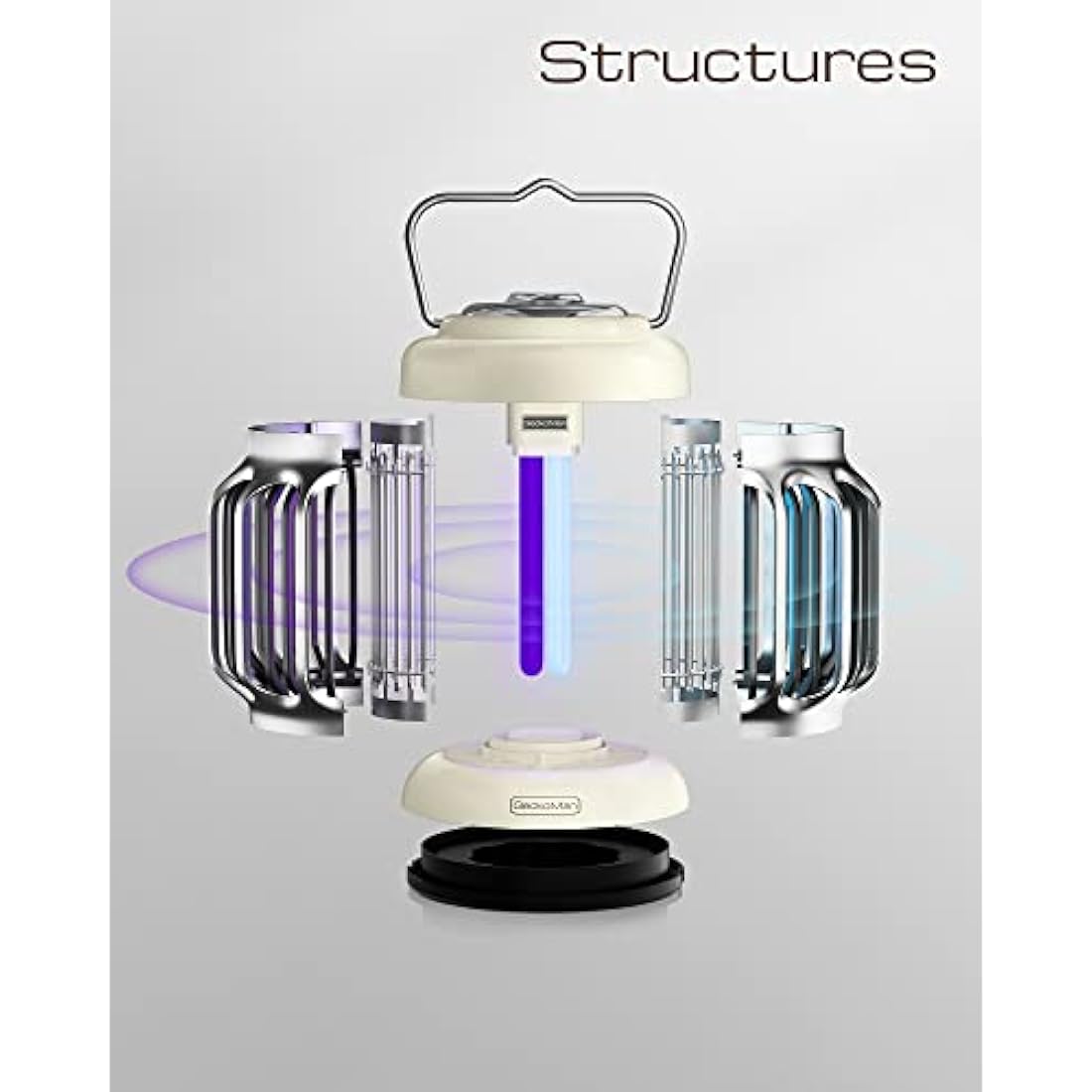 GeckoMan Hybrid Spectrum, Waterproof Switch, 15W Fly Zapper Electric Fly Catcher Bug Zapper Mosquito Killer Flies Killer Trap for Home Indoor UK Plug