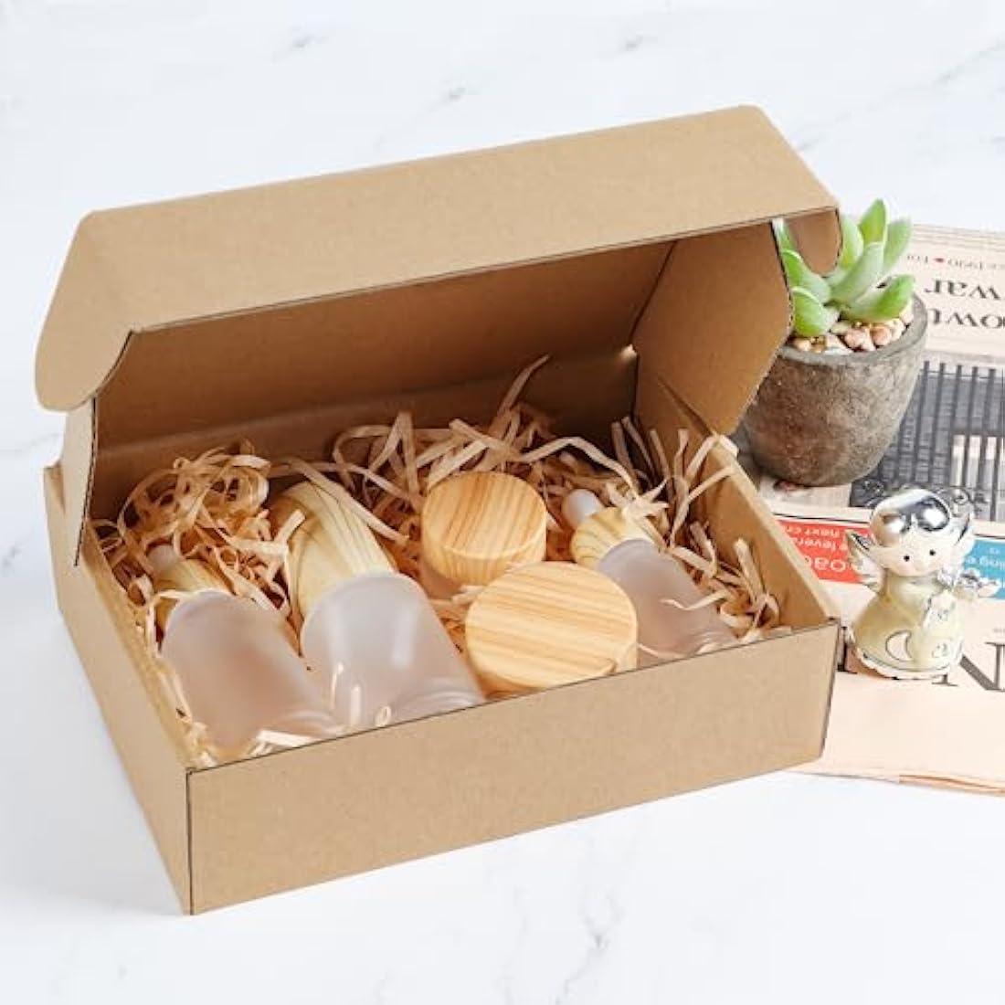 RLAVBL 25 Pack 178x127x51 mm (7x5x2 in) Shipping Boxes Small Brown Corrugated Cardboard Box for Packing Mailing