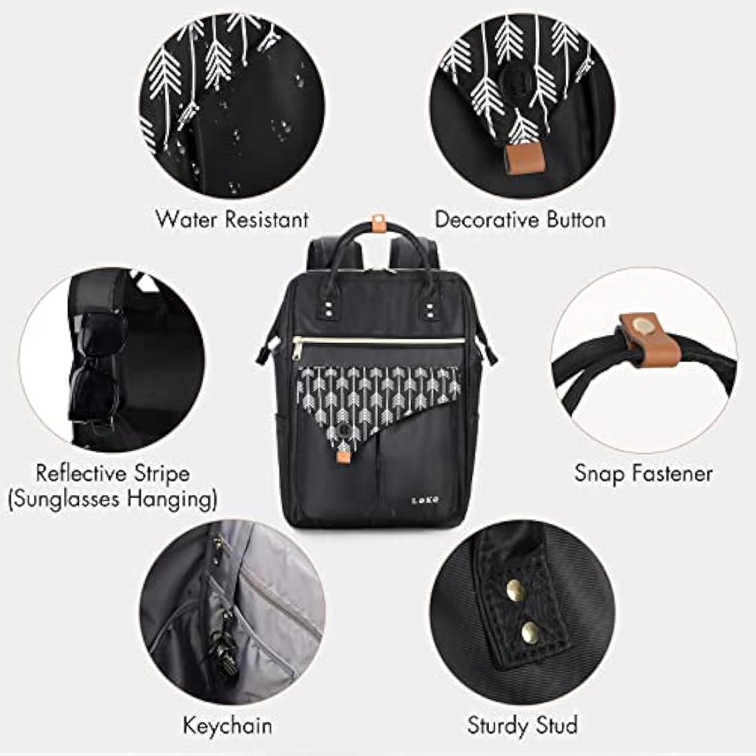 Lekesky Backpack Womens Travel Backpack Extra Large Rucksack Bag for Women Men Overnight Backpack Weekender Backpack,17.3" Backpack,Black