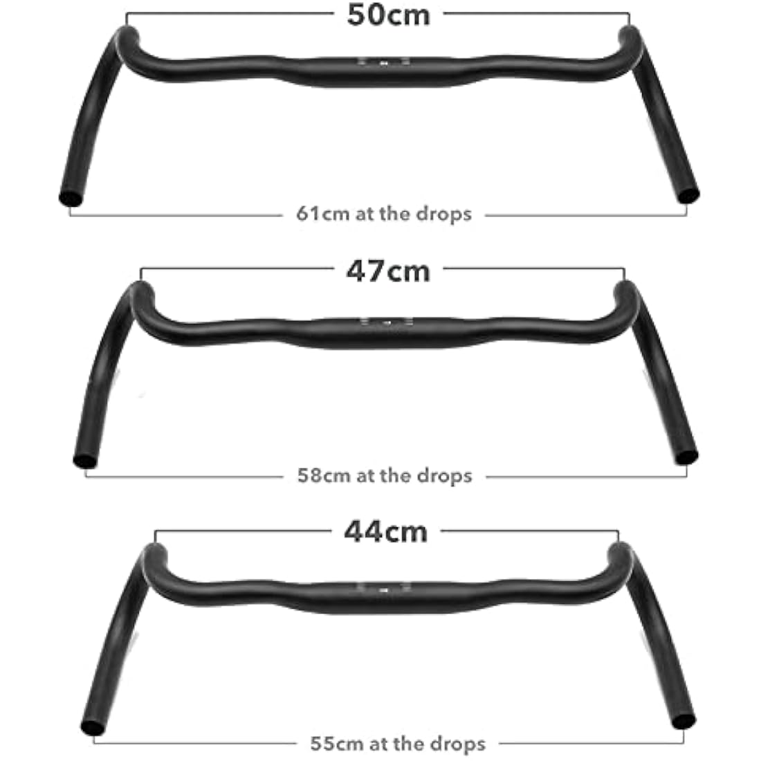 REDSHIFT Kitchen Sink Bike Drop Bar Handlebar for Road Bikes, Bicycle Gravel Handlebars, Aluminum, 31.8mm Clamp, 53cm Width, 20mm Rise, Cycling Gear Biking Accessories (With Loop)