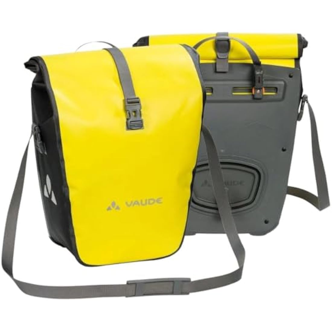 VAUDE Aqua Back Rear Pannier Bike Bag - Set of 2 - PVC Tarpaulin Bike Panniers - Waterproof Pannier Bags with a 48 Litre Total Storage Volume