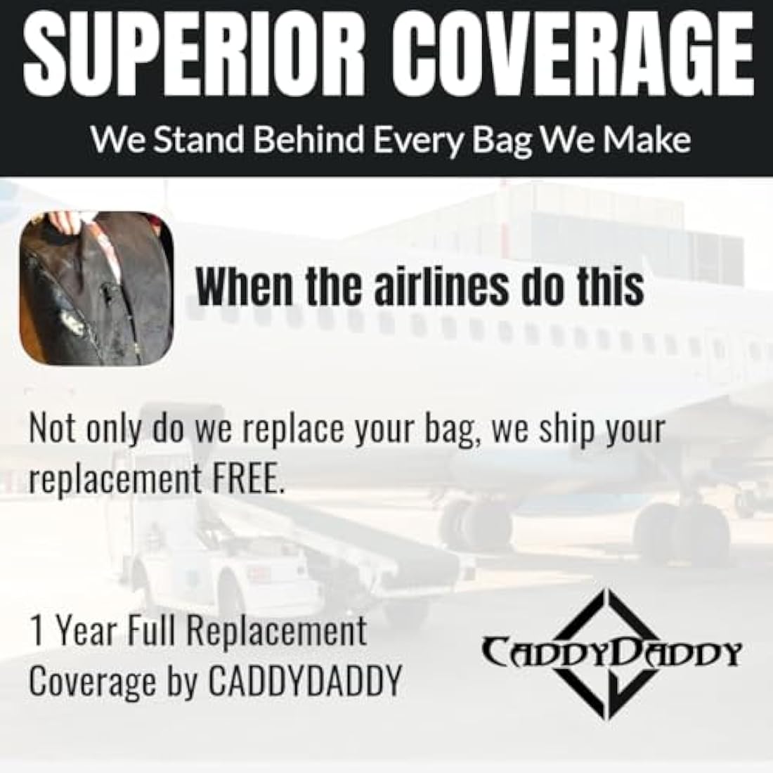 CaddyDaddy Golf- Enforcer Hard Top Travel Cover