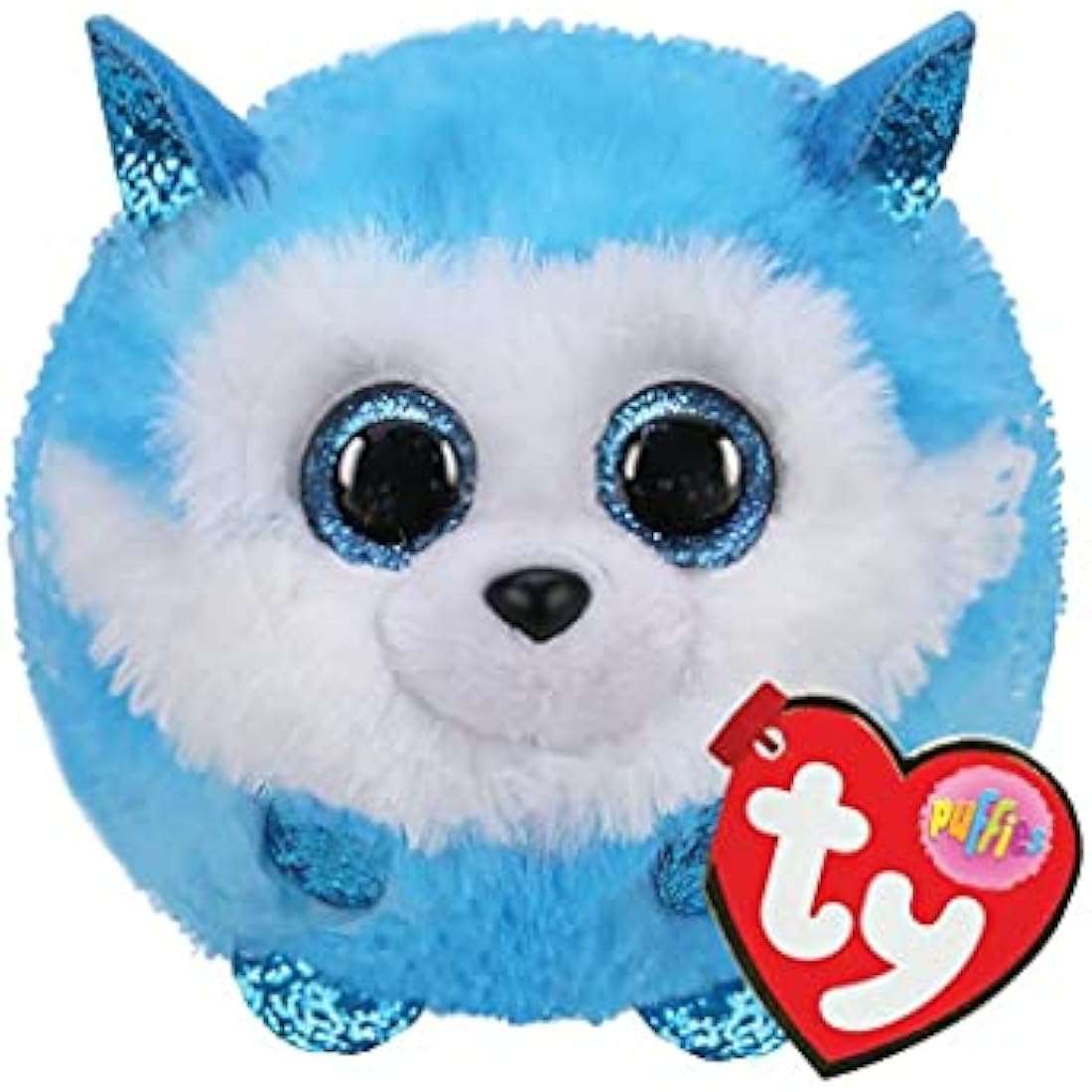 Ty Puffies Prince Blue Husky 4" | Beanie Baby Soft Plush Toy | Collectible Cuddly Stuffed Teddy