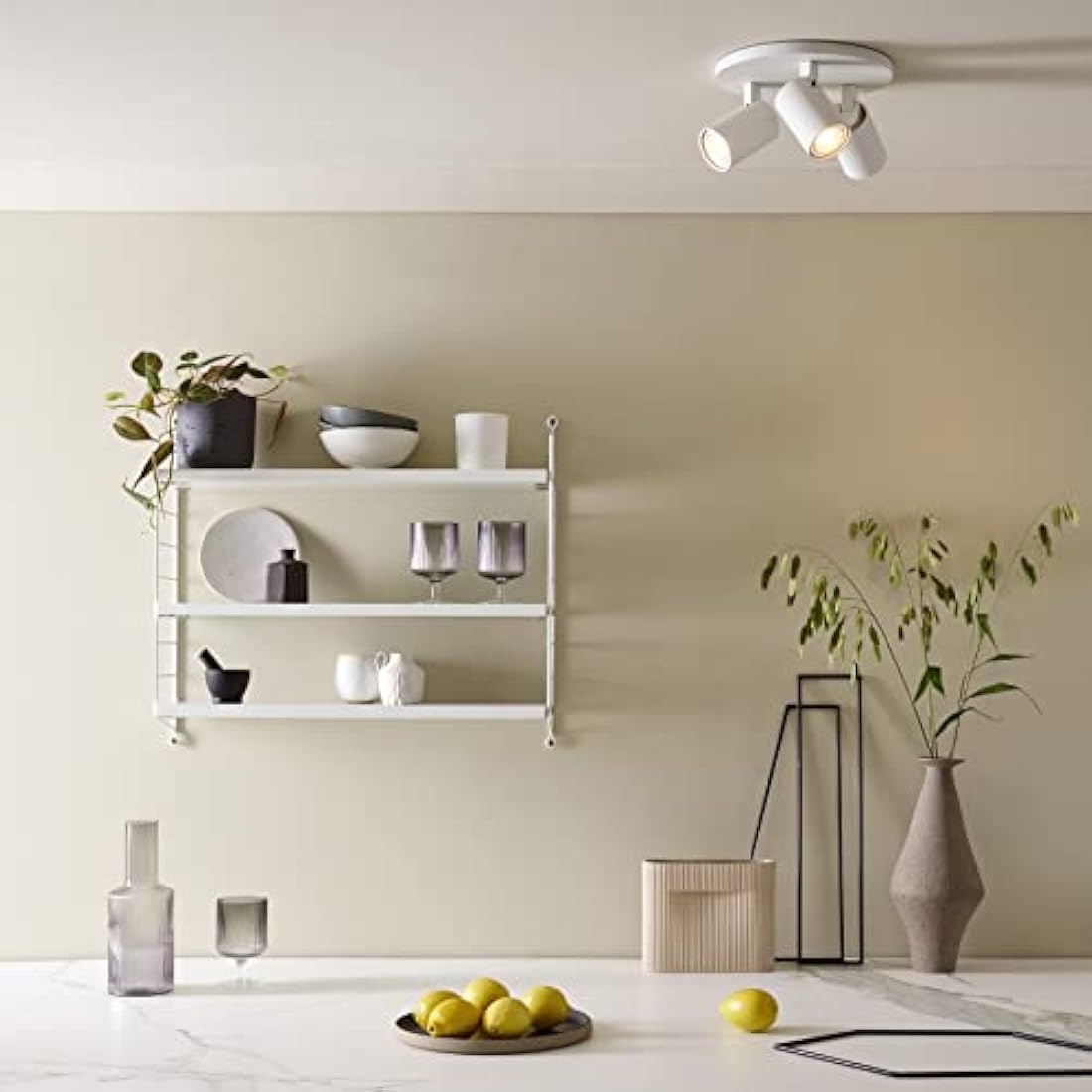 Astro Ascoli Triple Round Indoor Spotlight (Textured White), GU10 Lamp, Designed in Britain - 1286002 - 3 Years Guarantee